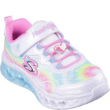 Girls' Skechers Flutter Heart Lights - Groovy Swirl Shoe