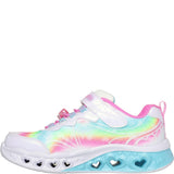 Girls' Skechers Flutter Heart Lights - Groovy Swirl Shoe