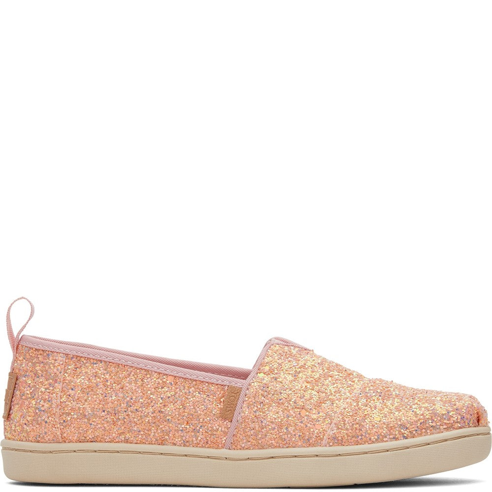 Girls' TOMS Alpargata Sparkle Shoe