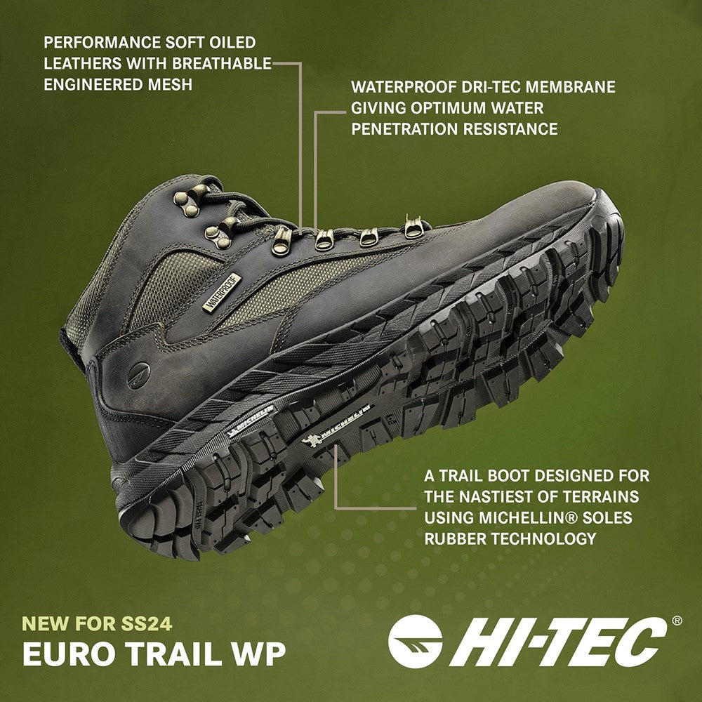 Men's Hi-Tec Eutrotrail Waterproof Hiking Boots