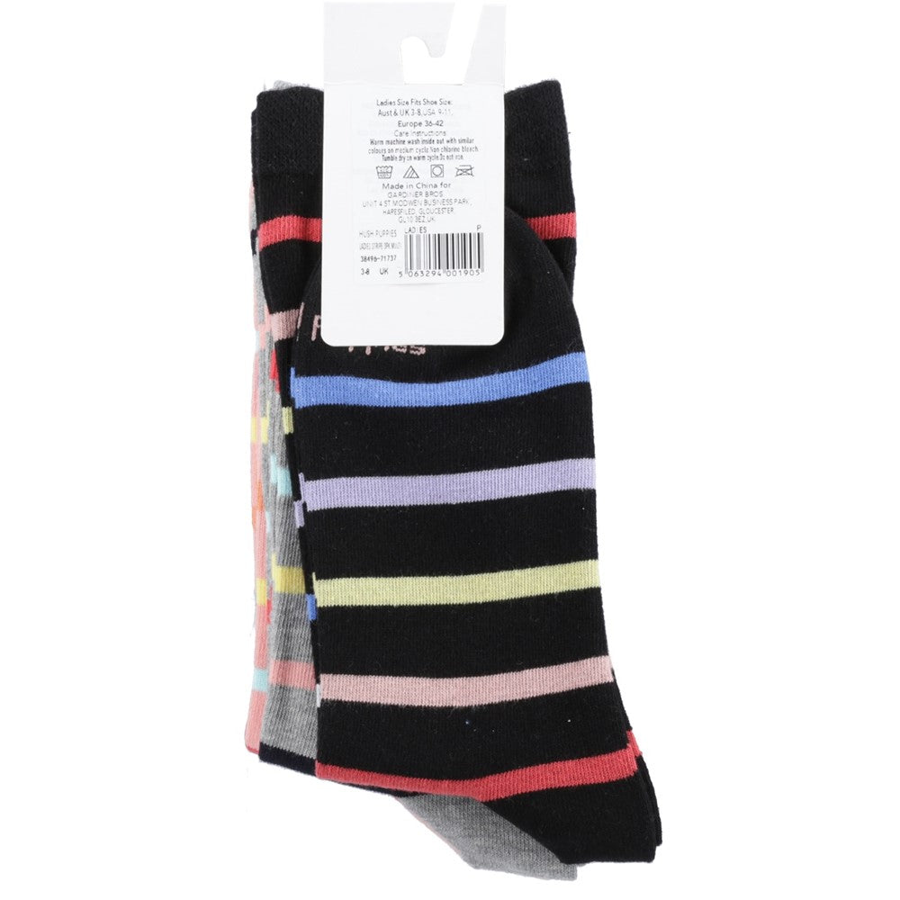 Women's Hush Puppies Stripe 3-9 (3 Pack)