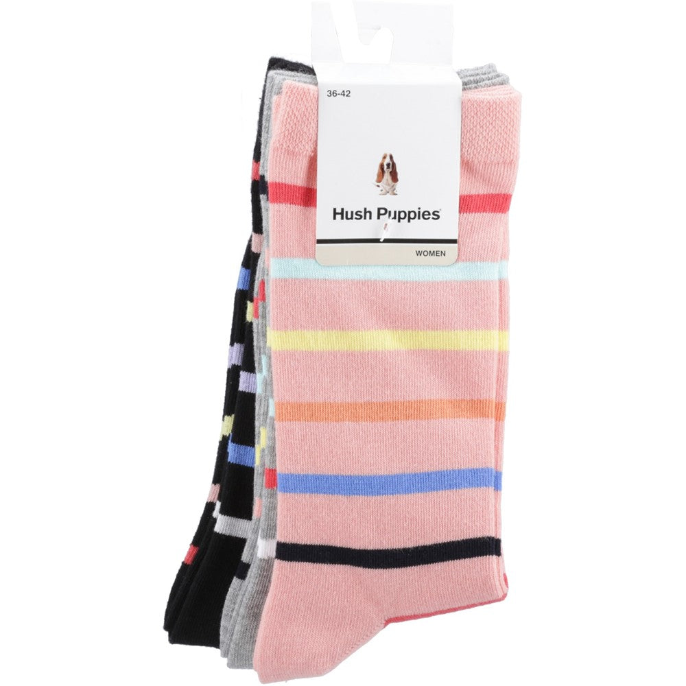 Women's Hush Puppies Stripe 3-9 (3 Pack)