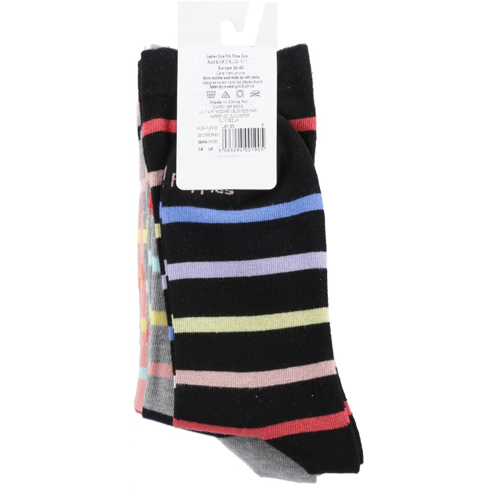 Women's Hush Puppies Stripe 3-9 (3 Pack)