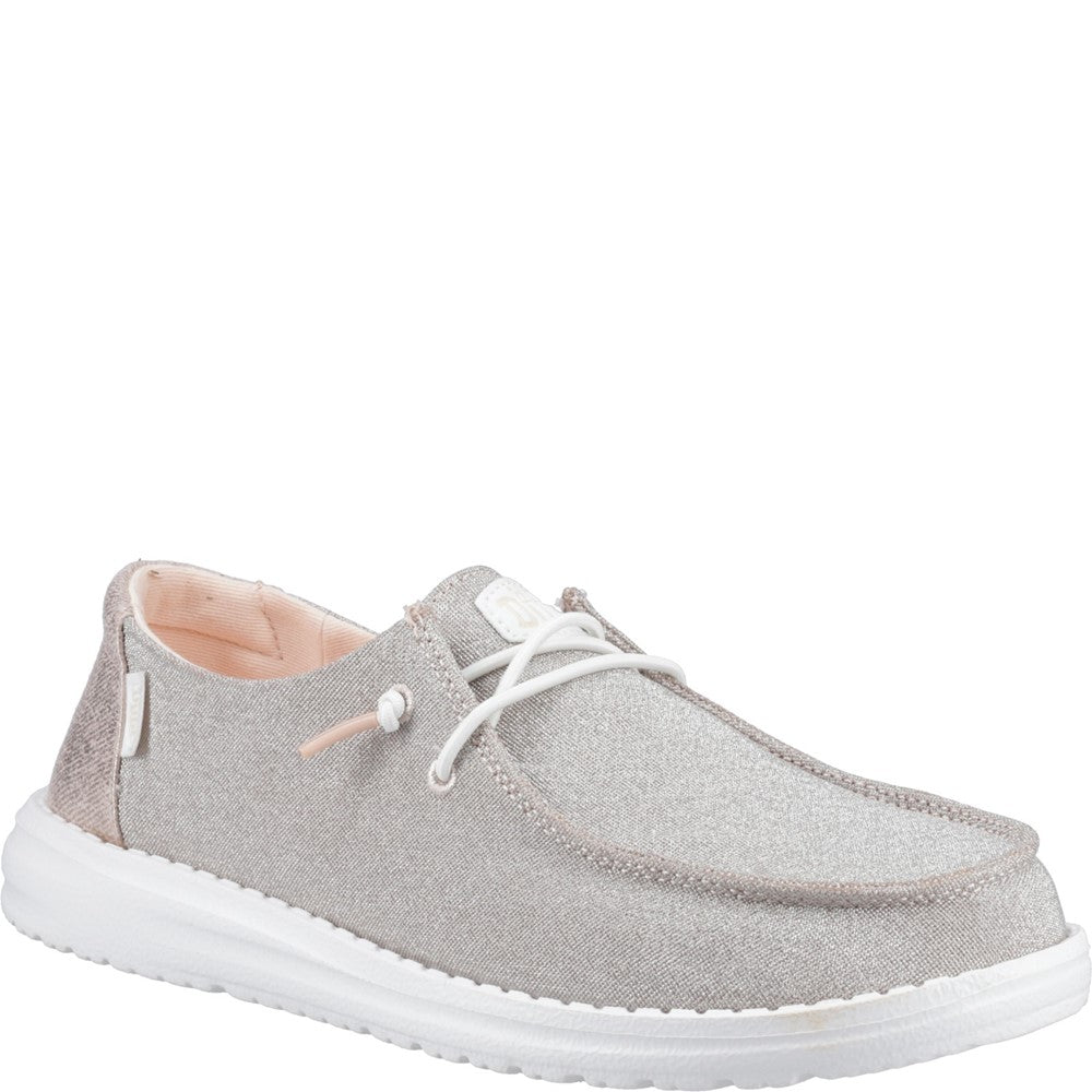 Women's HEYDUDE Wendy Metallic Sparkle Shoe