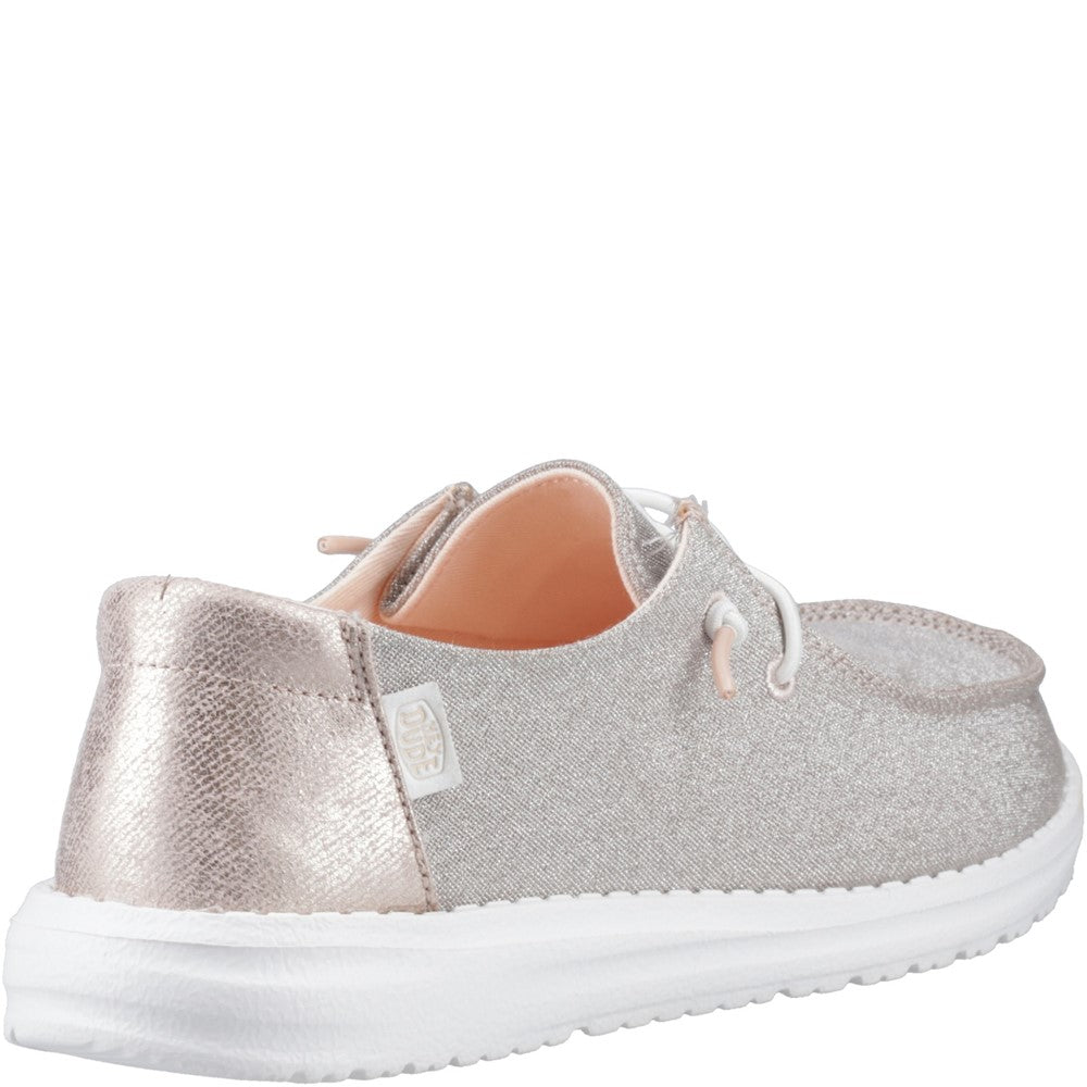 Women's HEYDUDE Wendy Metallic Sparkle Shoe
