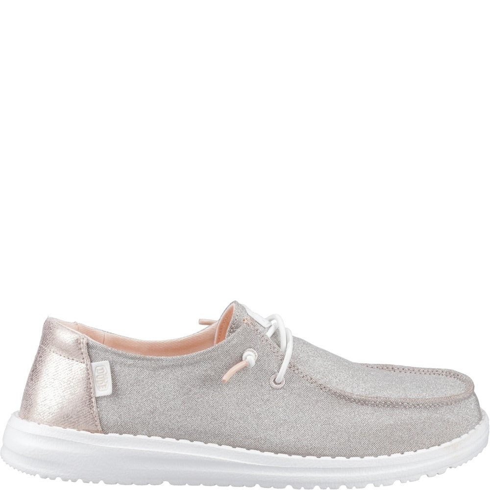 Women's HEYDUDE Wendy Metallic Sparkle Shoe