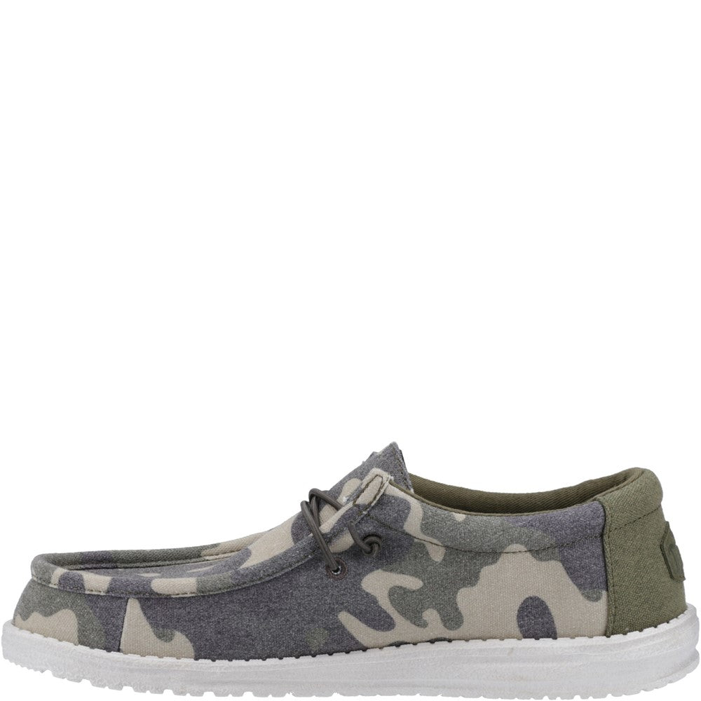Men's HEYDUDE Wally Washed Camo Shoe