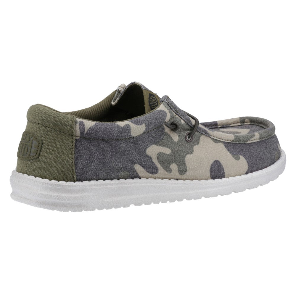 Men's HEYDUDE Wally Washed Camo Shoe