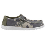 Men's HEYDUDE Wally Washed Camo Shoe