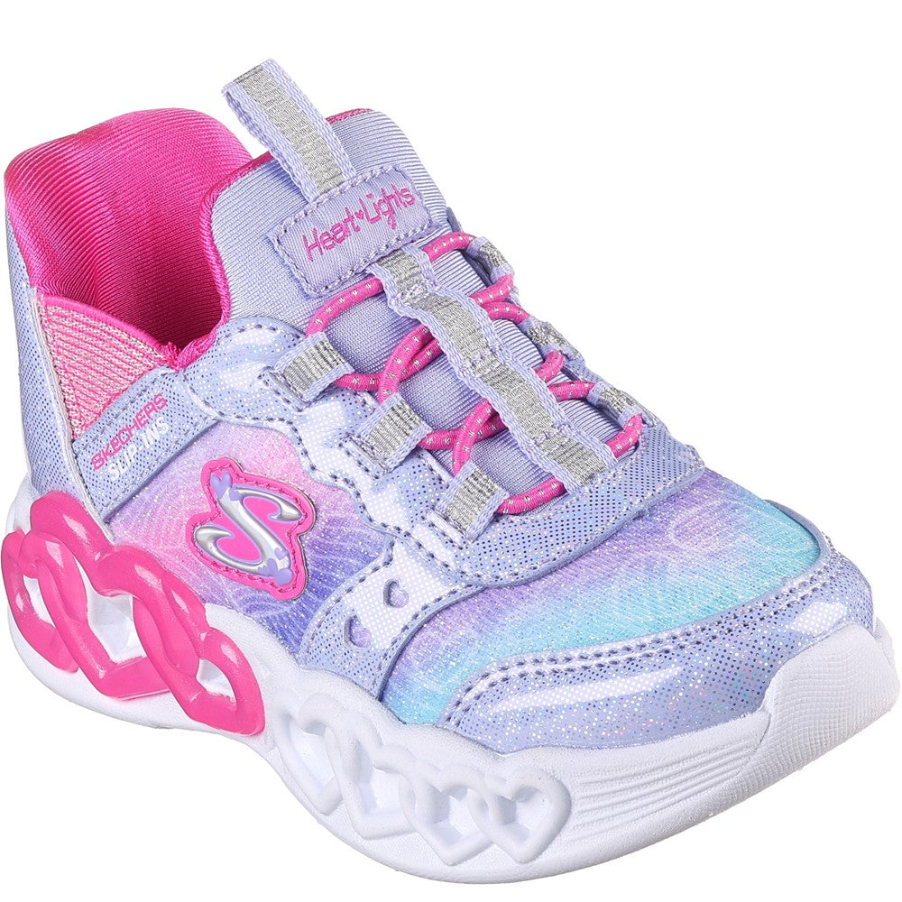 Girls' Skechers Infant Slip-ins: Infinite Heart Lights Trainers