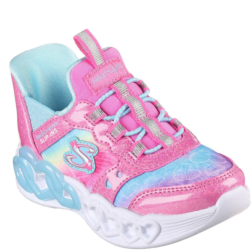 Girls' Skechers Infant Slip-ins: Infinite Heart Lights Trainers