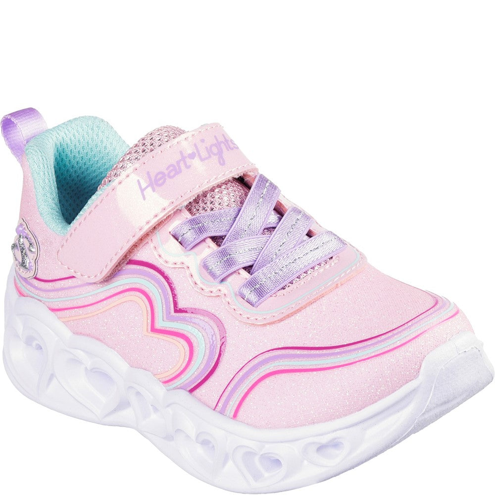 Girls' Skechers Heart Lights - Retro Hearts Infants Shoes