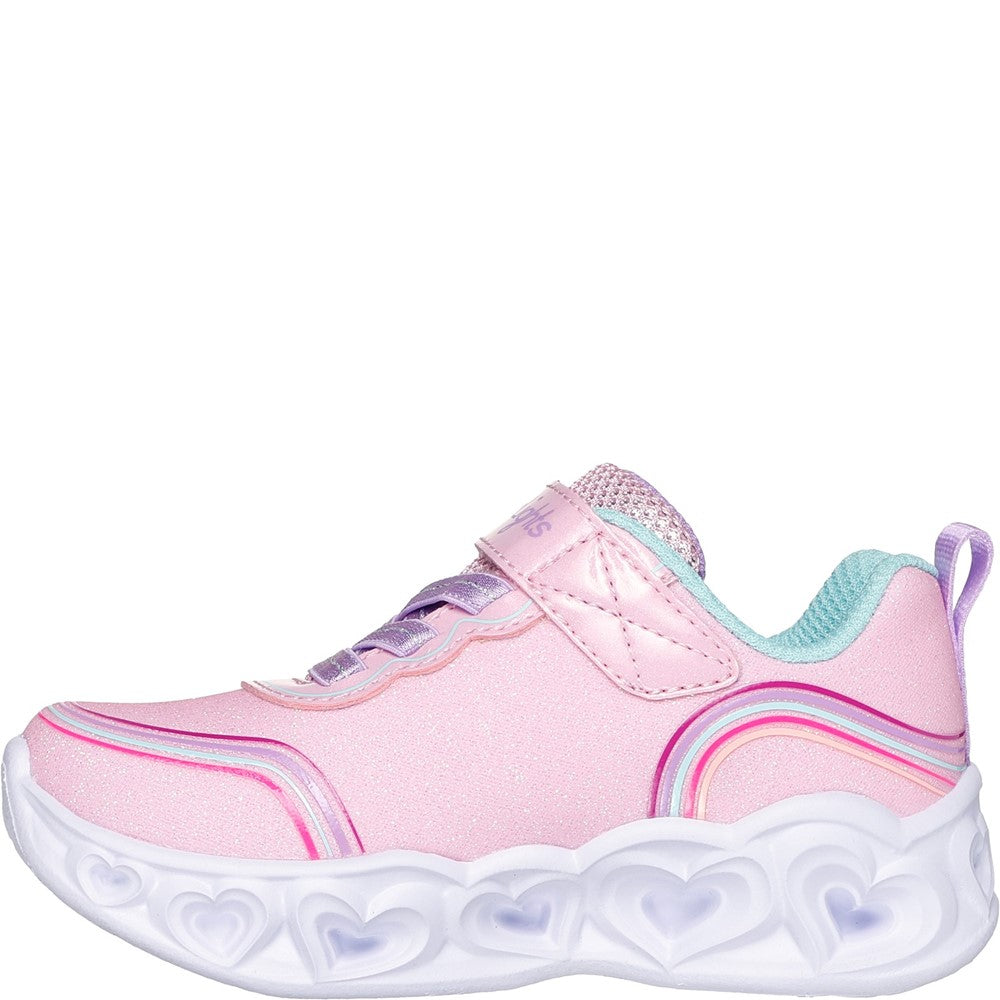 Girls' Skechers Heart Lights - Retro Hearts Infants Shoes
