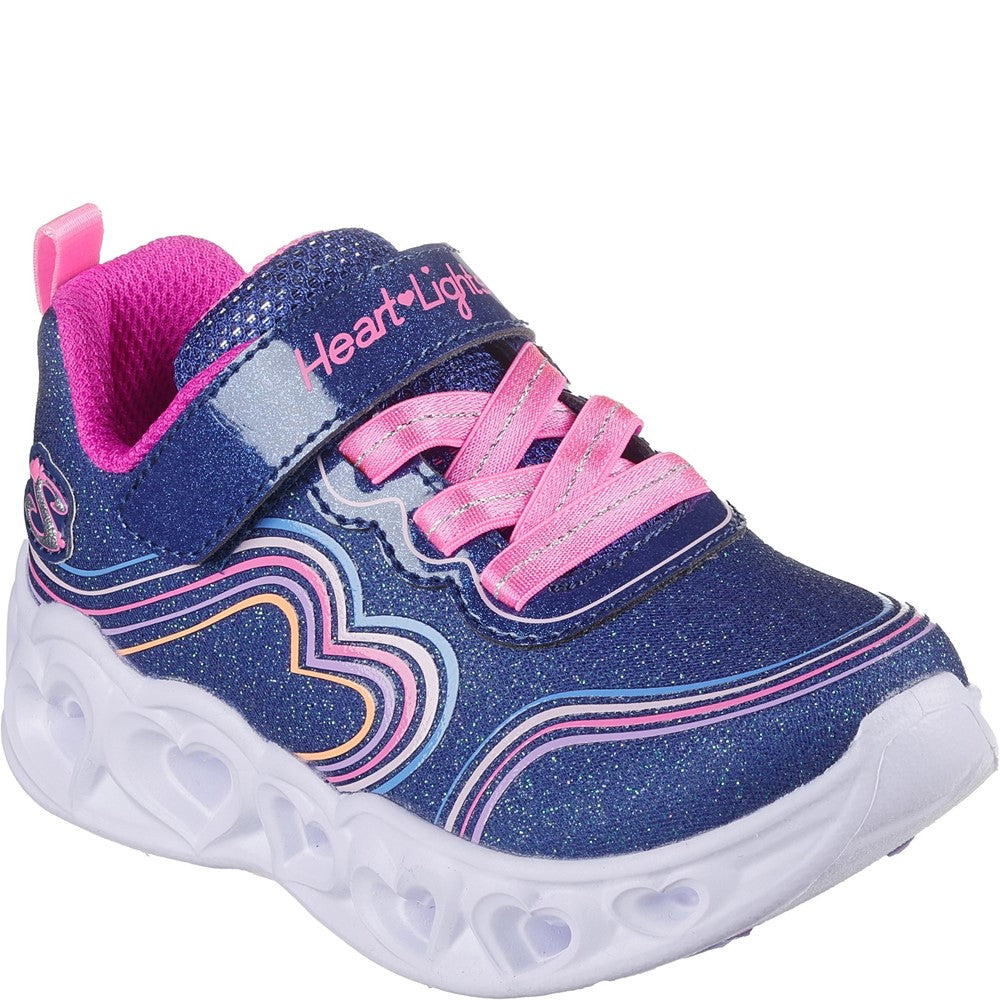 Girls' Skechers Heart Lights - Retro Hearts Infants Shoes