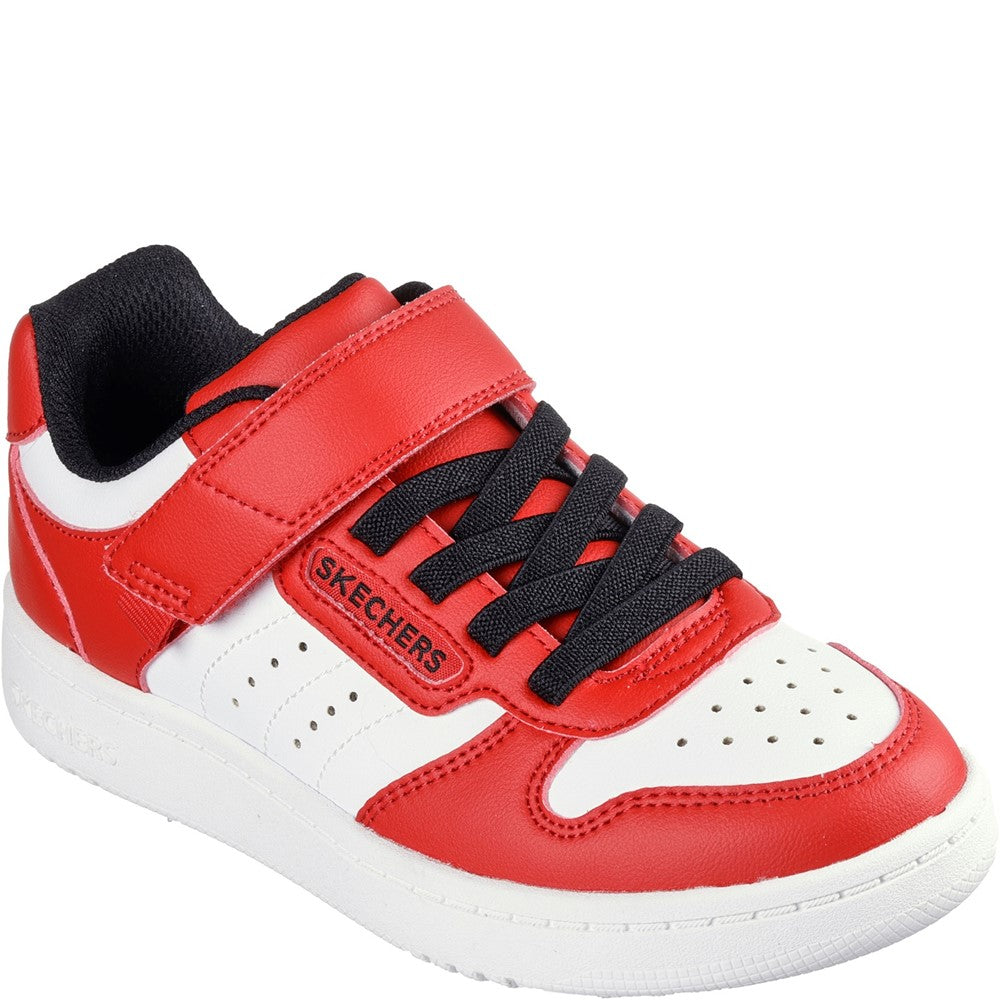 Boys Skechers Quick Street Trainer Red FreemanHardy Willis