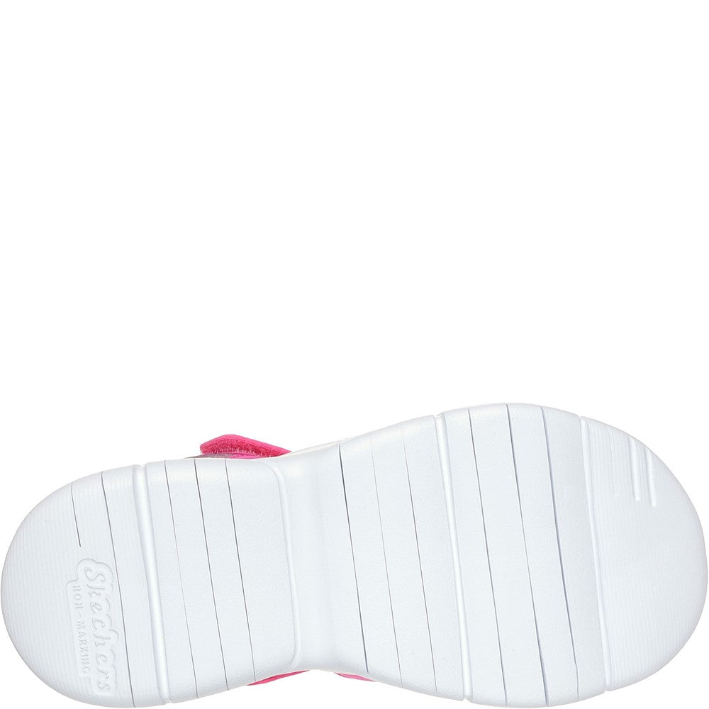 Girls' Skechers Flex Splash Daylight Shimmer Junior Sandal