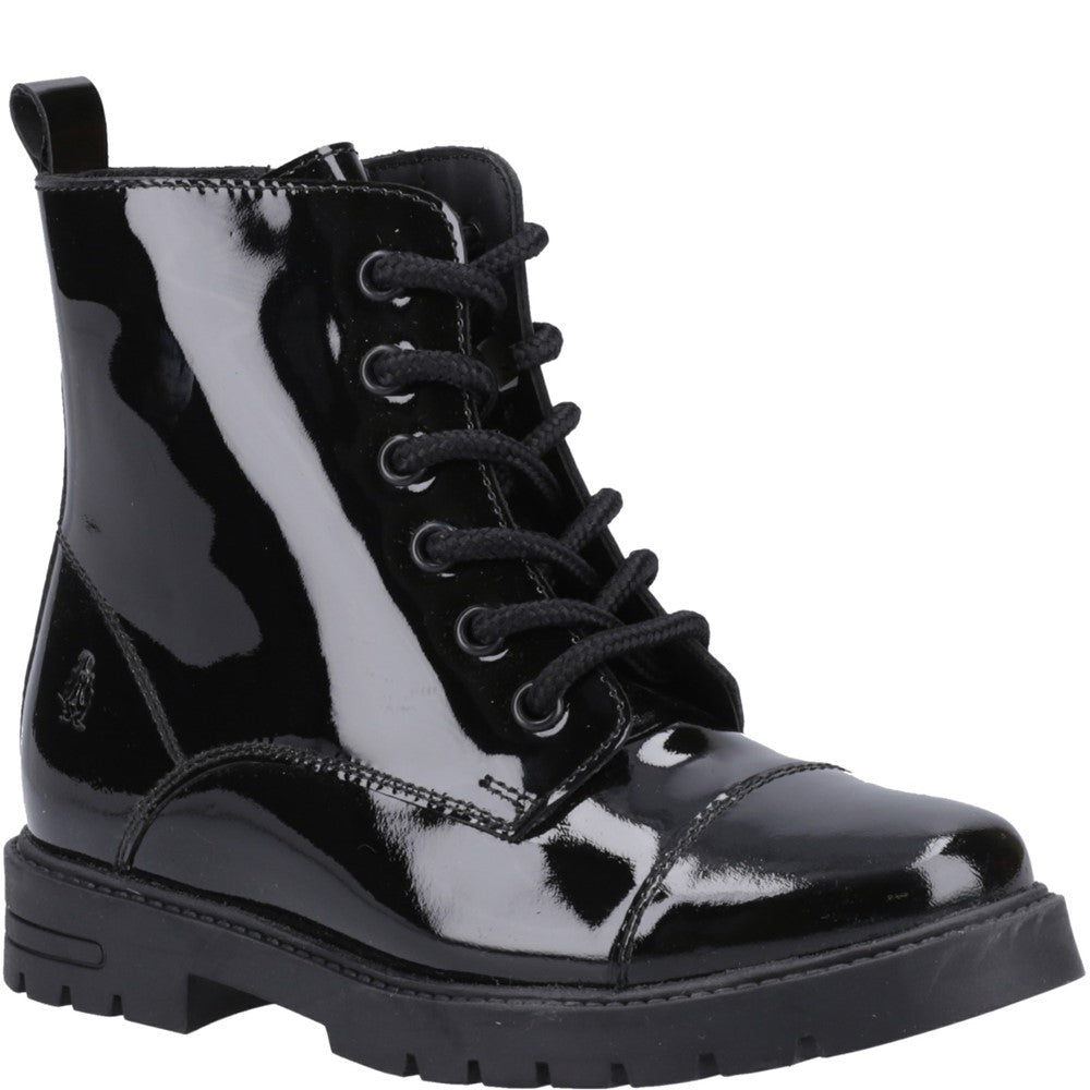 Girls' Hush Puppies Lauren Patent Junior School Shoes