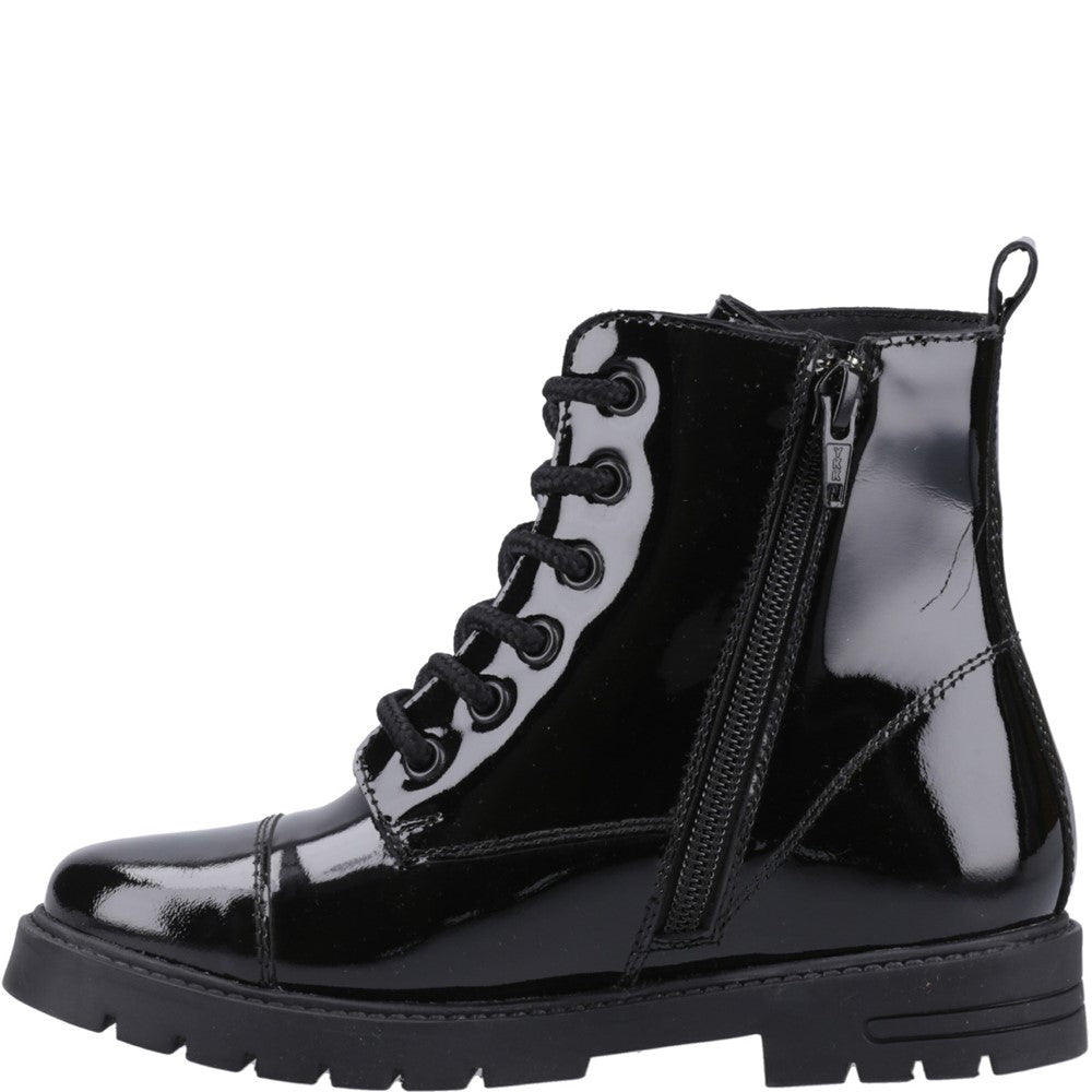 Girls' Hush Puppies Lauren Patent Junior School Shoes