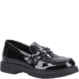 Girls' Hush Puppies Lydia Patent Senior School Shoe