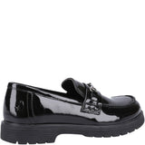 Girls' Hush Puppies Lydia Patent Senior School Shoe