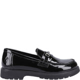Girls' Hush Puppies Lydia Patent Senior School Shoe
