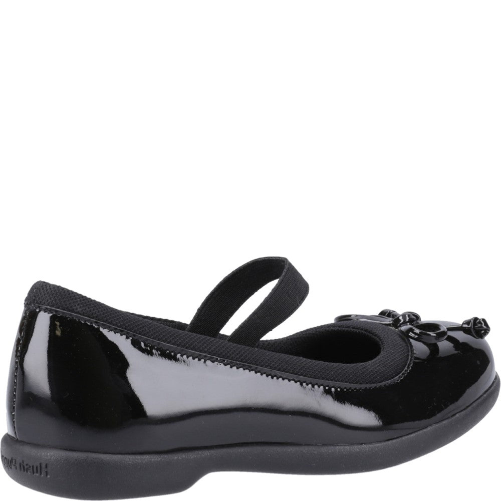 Girls' Hush Puppies Betty Patent Junior School Shoe