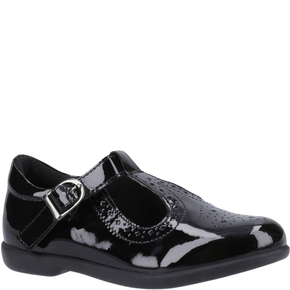 Girls' Hush Puppies Britney Patent Junior School Shoe