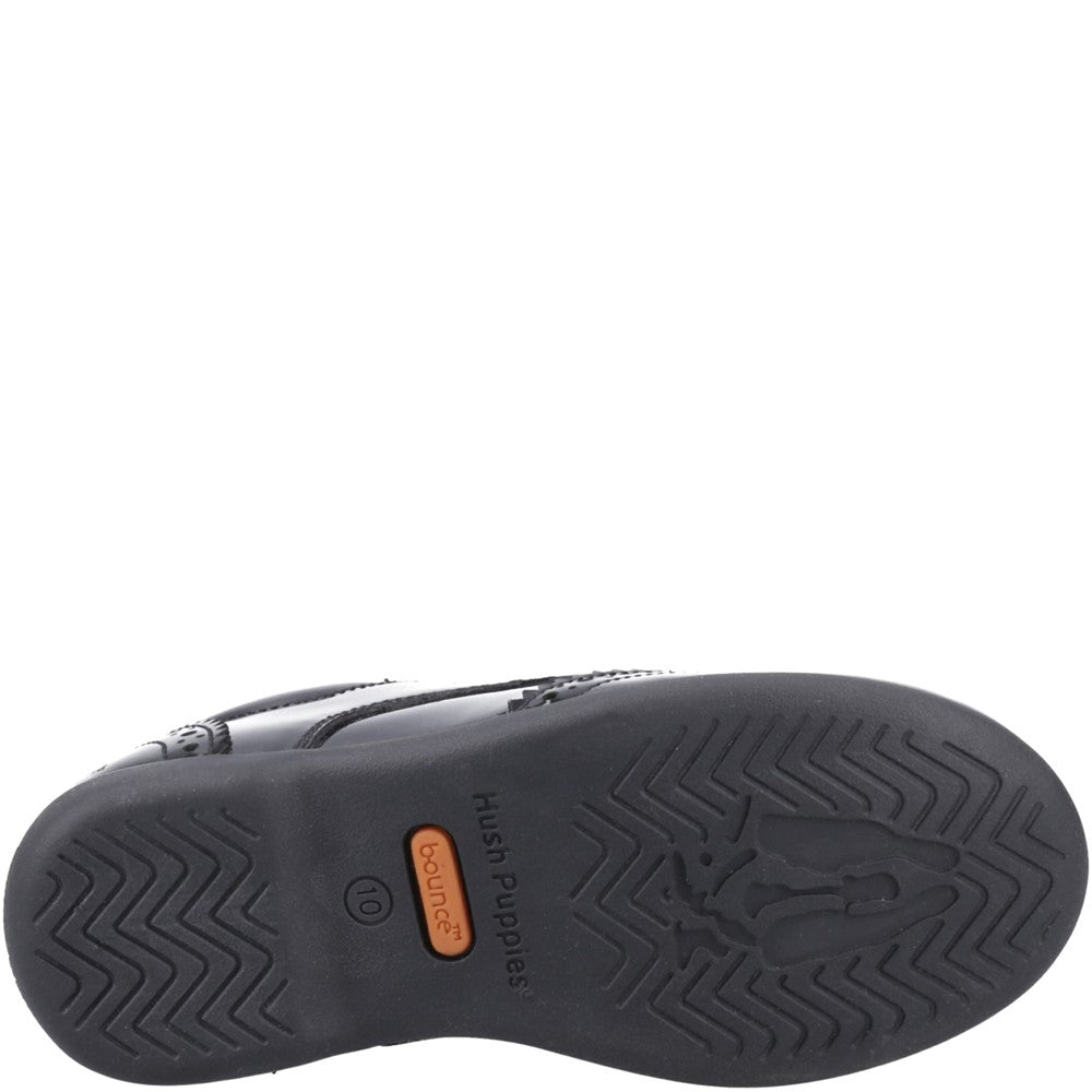 Girls' Hush Puppies Bridget Patent Junior School Shoes