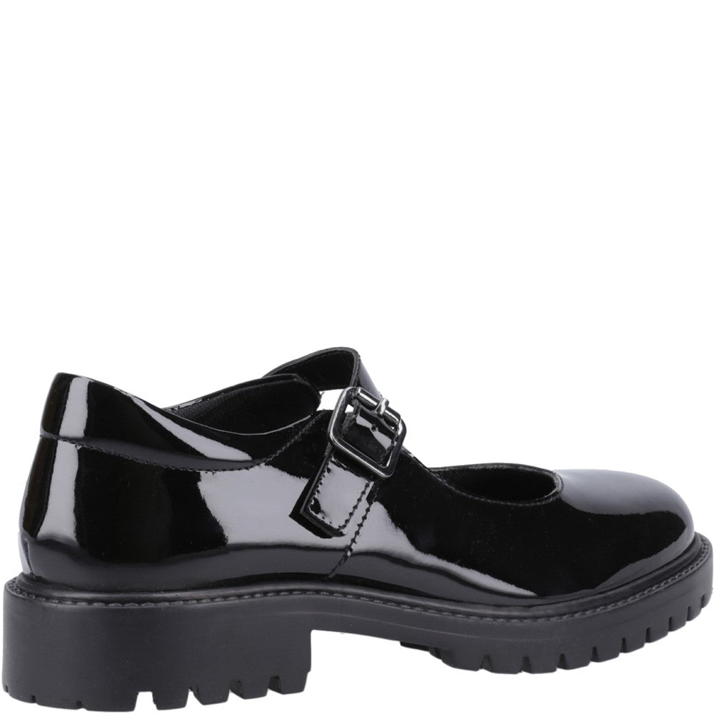 Girls' Hush Puppies Aurora Patent Junior School Shoe