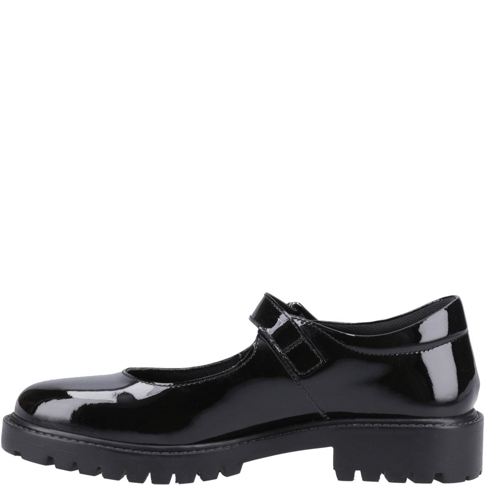 Girls' Hush Puppies Aurora Patent Junior School Shoe