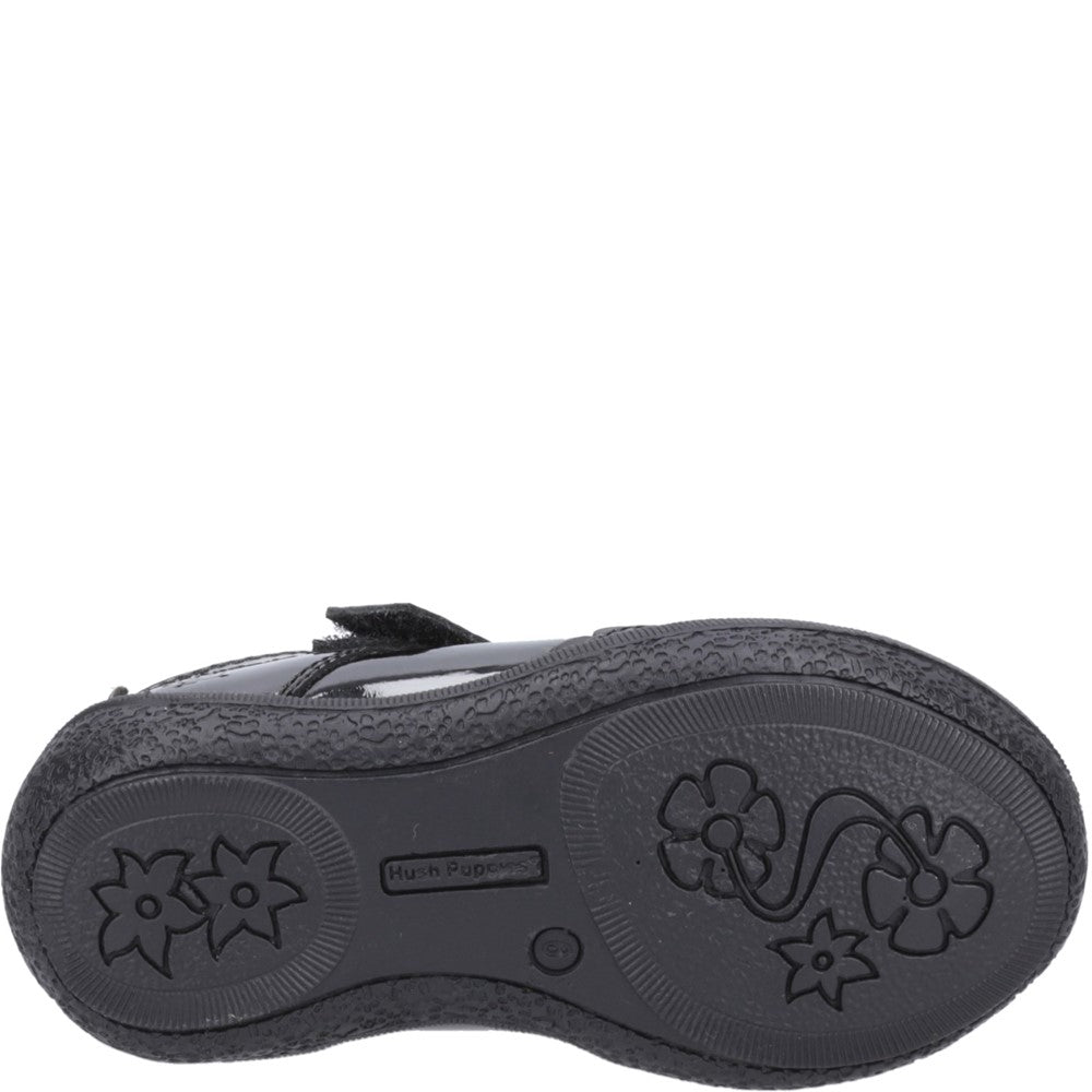 Girls' Hush Puppies Mabel Patent Infant School Shoe
