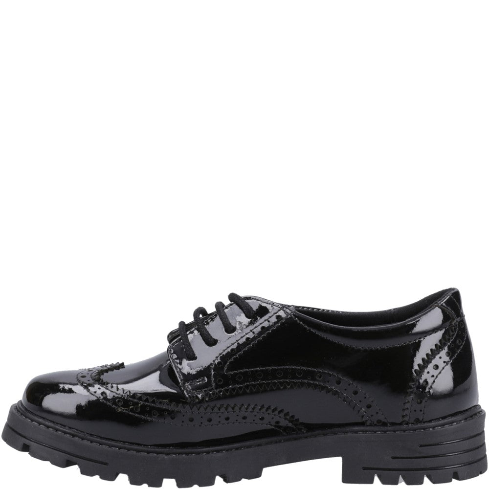 Girls' Hush Puppies Maxine Patent Junior School Shoe