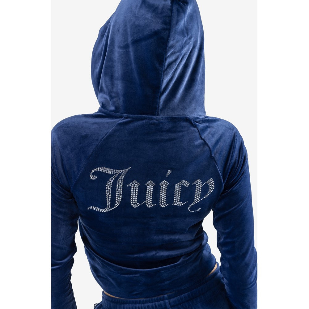 Women's Juicy Couture Classic Velour Hoodie With Juicy  Logo