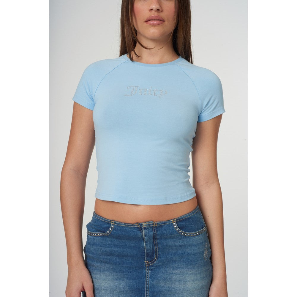 Women's Juicy Couture Shrunken Diamante T-Shirt