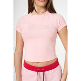 Women's Juicy Couture Swirl Juicy Jersey Shrunken Tee