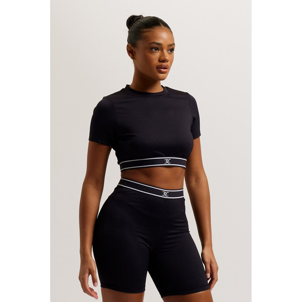 Women's Juicy Couture Rayon Rib Short Sleeve Top
