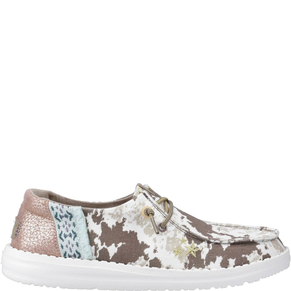 Women's HEYDUDE Wendy Disco Cow Shoes
