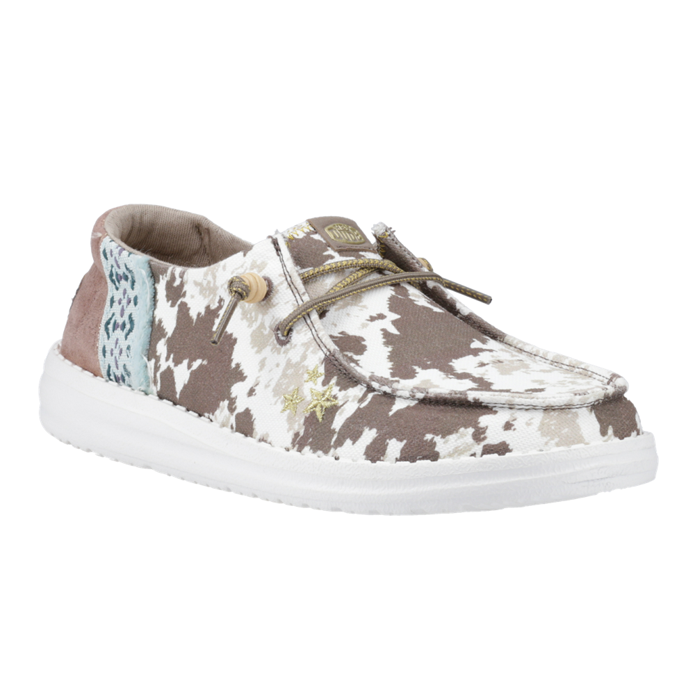 Women's HEYDUDE Wendy Disco Cow Shoes