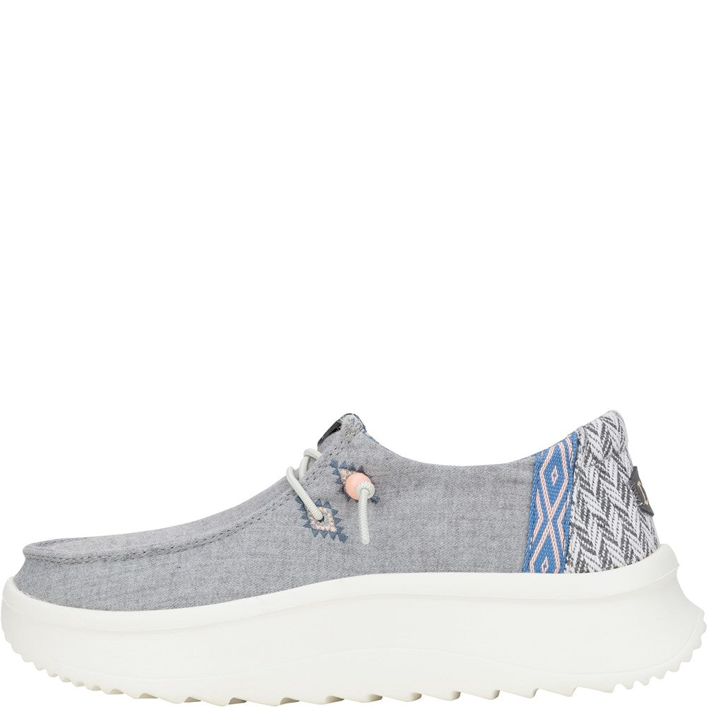 Women's HEYDUDE Wendy Peak Chambray Woven Shoes