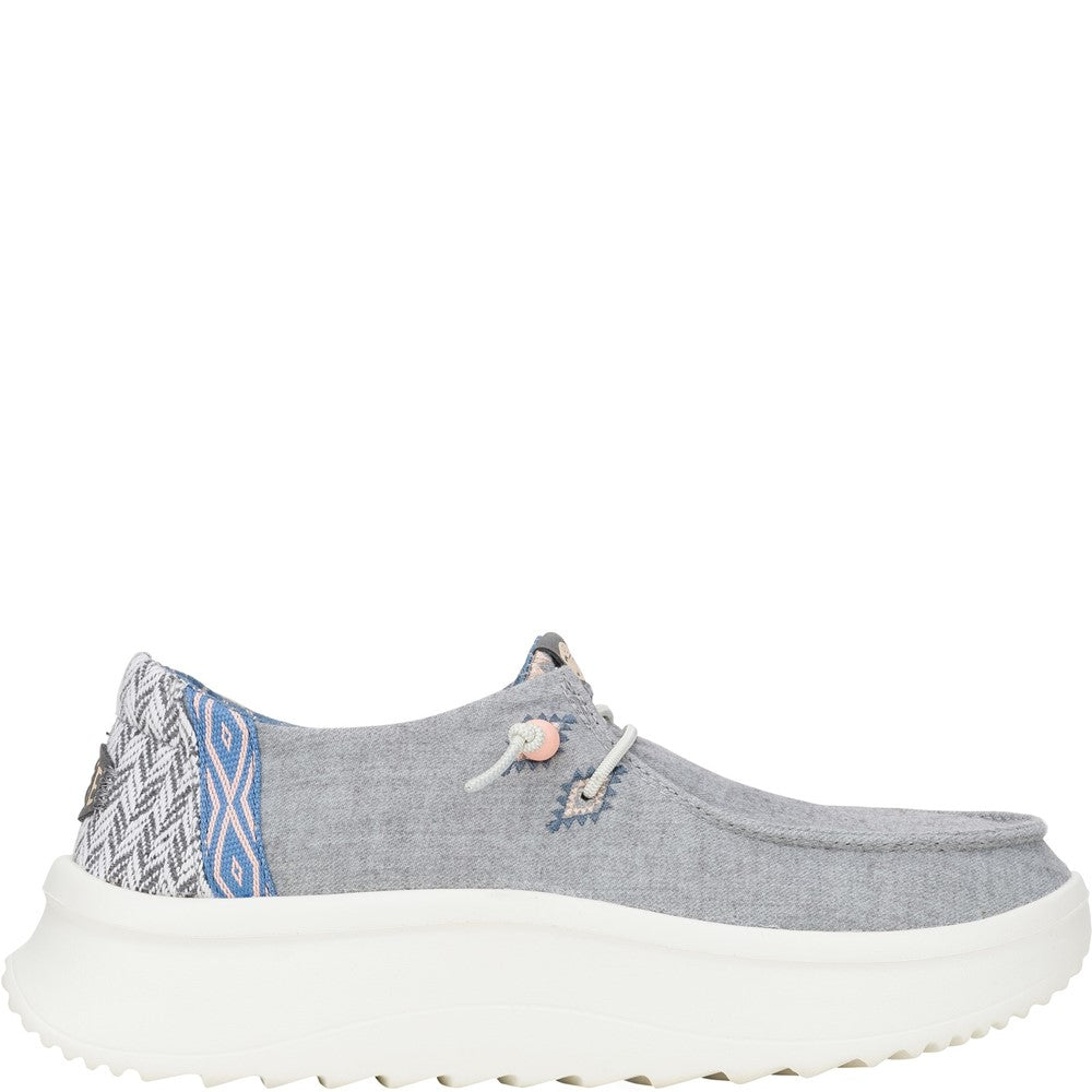 Women's HEYDUDE Wendy Peak Chambray Woven Shoes