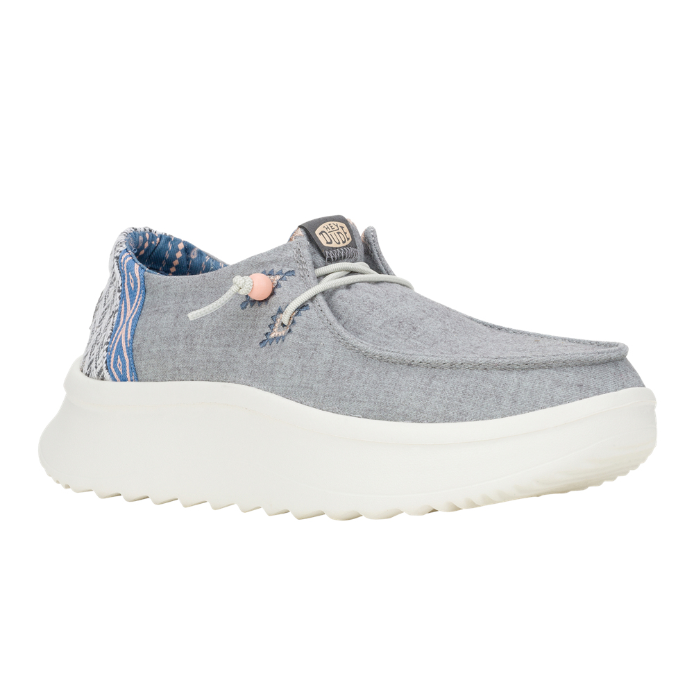 Women's HEYDUDE Wendy Peak Chambray Woven Shoes