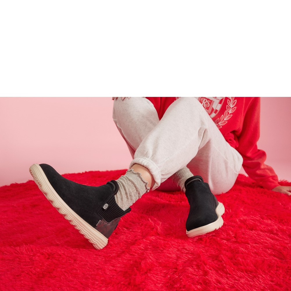 Women's HEYDUDE Branson Suede Novelty Ankle Boots
