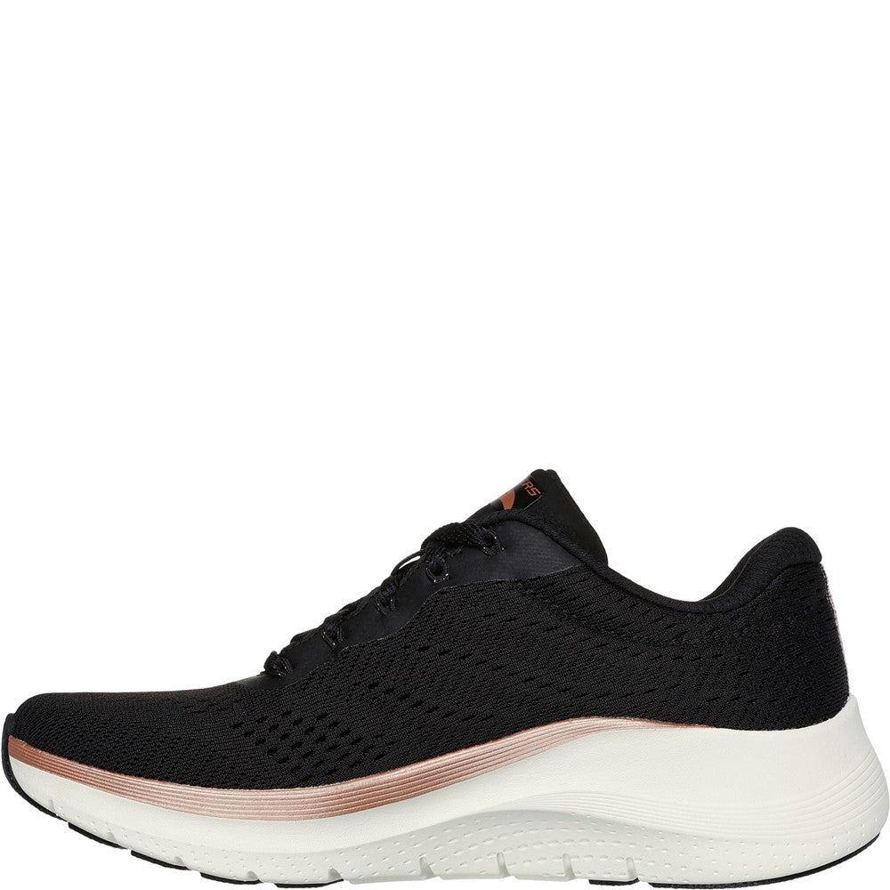 Women's Skechers Arch Fit Glow The Distance Shoe Black