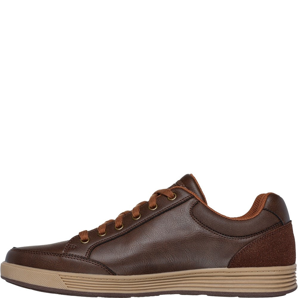 Men's Skechers Cavell Sparkman Shoes Chocolate – FreemanHardy&Willis