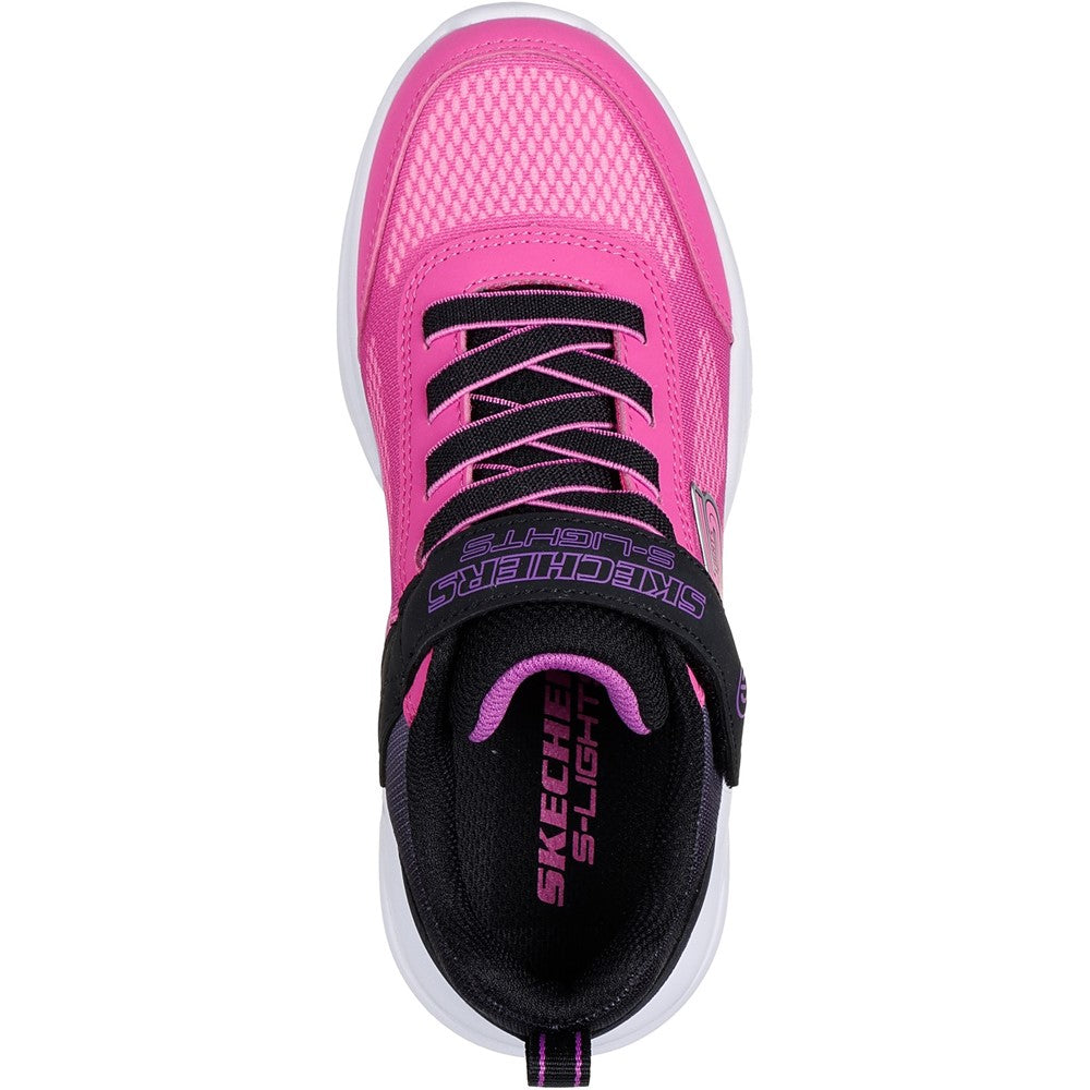 Girls Skechers Sola Glow Ombre Deluxe Trainers