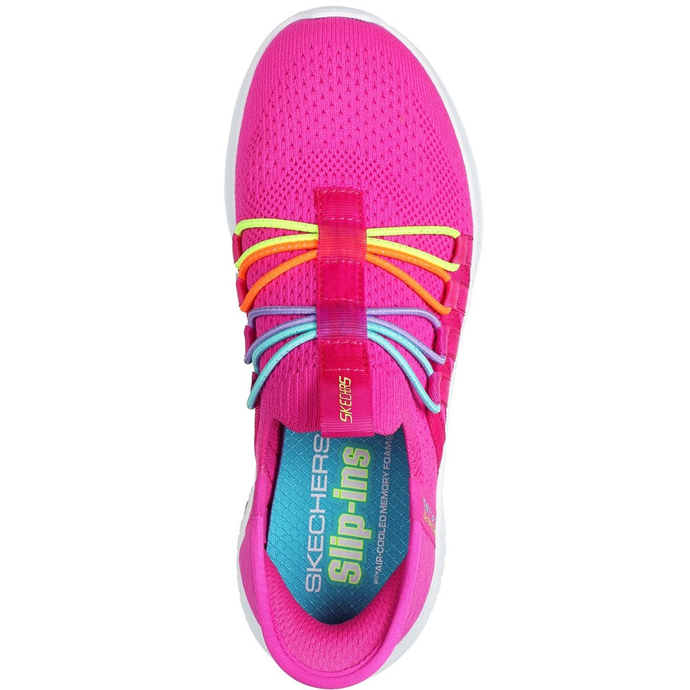 Girls' Skechers Ultra Flex 3.0 Bungee Fun Trainers