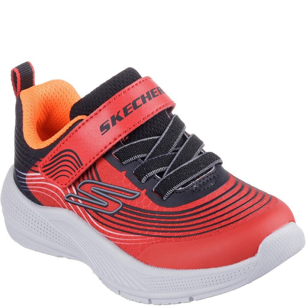 Boys' Skechers Microspec Advance Infant Trainers Red