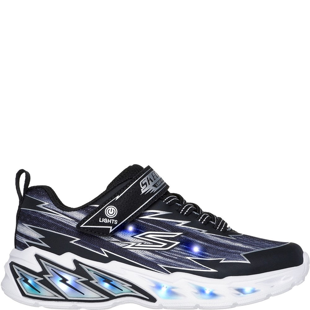 Boys' Skechers Light Storm Bolt-Brights Junior Shoe Black