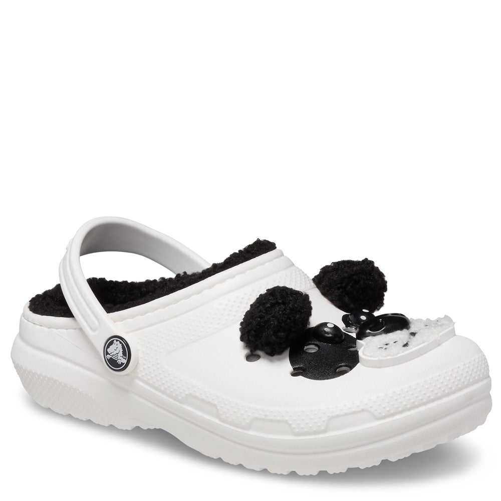 Kids' Crocs Classic Lined Fun Lab Panda Infant Clogs