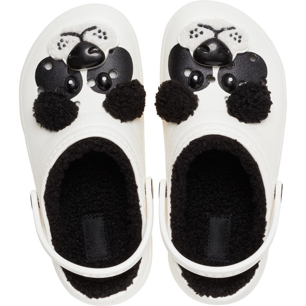 Kids' Crocs Classic Lined Fun Lab Panda Infant Clogs